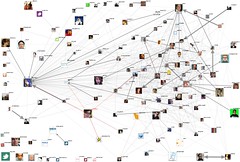 2010 - February - NodeXL - cscw Twitter Network scaled by followers