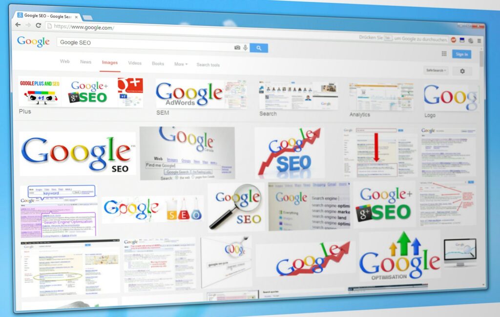 A tab with all sorts of Google answers for SEO related questions with help from AI.