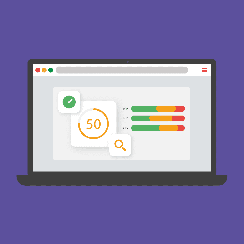 An illustration of the core web vitals report from Google Search Console.